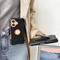 iPhone 16 Waterproof Shockproof Phone Case, Iphone 16 Pro Max Back Cover Stand Case, Iphone 16 Pro Strap Clip Phone Case