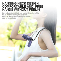 Portable Foldable Mini rechargable Fan w/Neck cord
