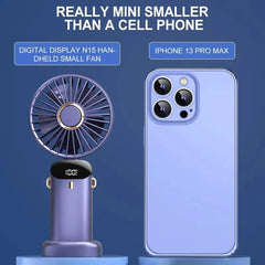 Portable Foldable Mini rechargable Fan w/Neck cord