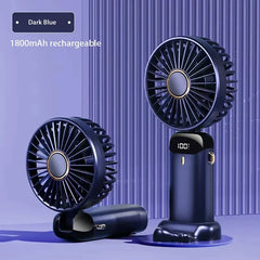 Portable Foldable Mini rechargable Fan w/Neck cord