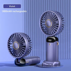 Portable Foldable Mini rechargable Fan w/Neck cord