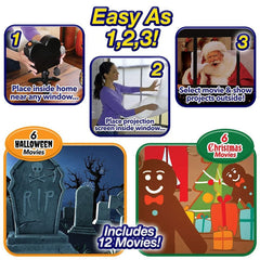 Halloween Christmas Projector Outdoor Holiday Led Holographic