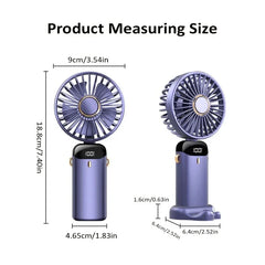 Portable Foldable Mini rechargable Fan w/Neck cord