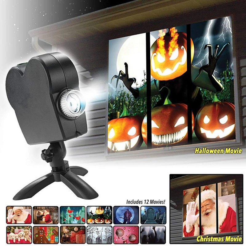 Halloween Christmas Projector Outdoor Holiday Led Holographic