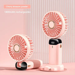 Portable Foldable Mini rechargable Fan w/Neck cord