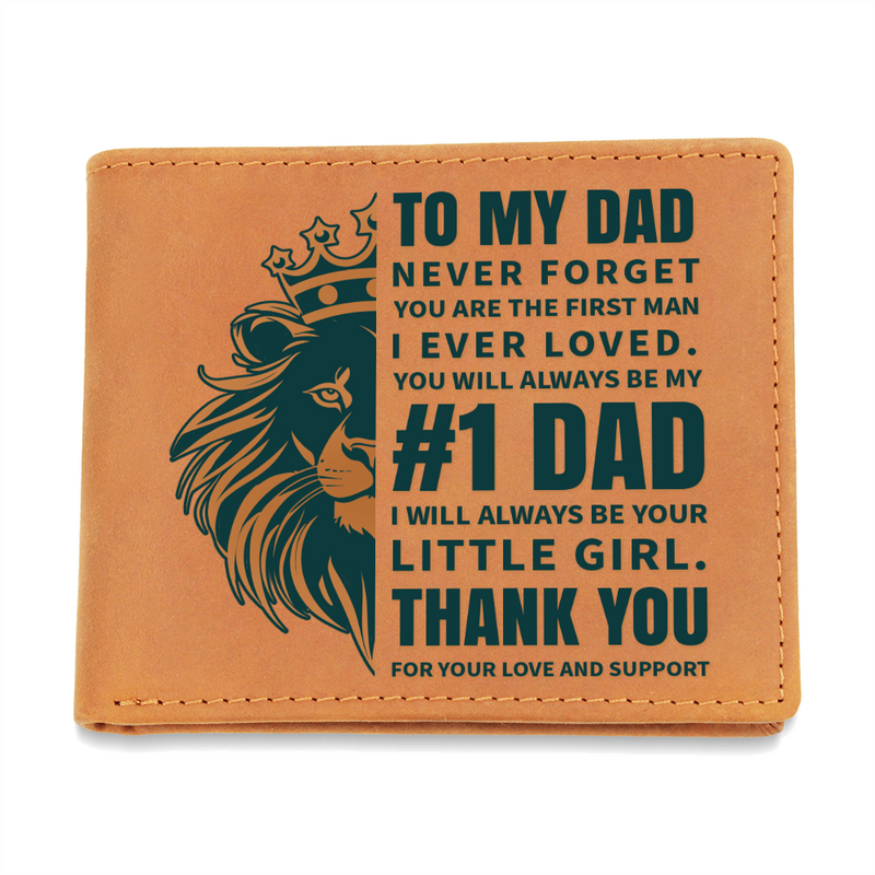 Leather Wallet - #1 Dad