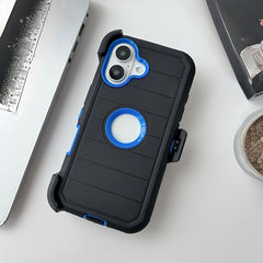 iPhone 16 Waterproof Shockproof Phone Case, Iphone 16 Pro Max Back Cover Stand Case, Iphone 16 Pro Strap Clip Phone Case